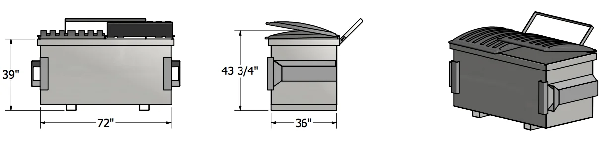 2 Yard Flat Top